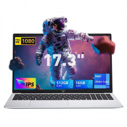 ACEMAGIC Laptop 17.3'' FHD Intel Alder Lake N97 up to 3.6GHz 16GB DDR4 512GB SSD with Windows 11 
