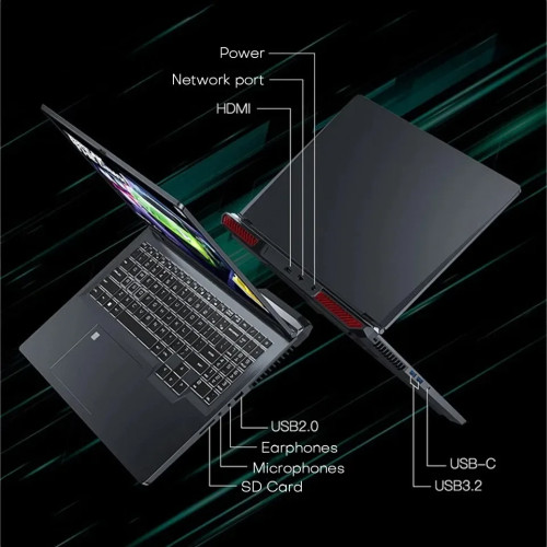 16" Gaming Laptop intel Core i7-6700HQ GTX 1060 IPS 1920*1200 Notebook PC Gamer 16GB DDR4 1TB SSD Windows 11 Pro Laptop Computer
