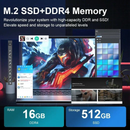 15.6" Ultra-Slim IPS Laptop 16GB RAM 11th Intel Celeron N5095 Windows 11 Pro 5G WiFi |Mobile Workstation Fast Global Shipping