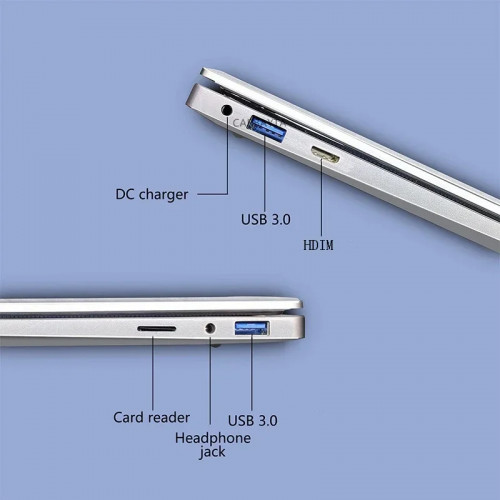 QMDZ N4000 14 Inch 128GB 256GB 512GB 1TB SSD Windows 11 Pro Inte Laptop Intel Portable Laptos Student Notebook Dual core Laptop