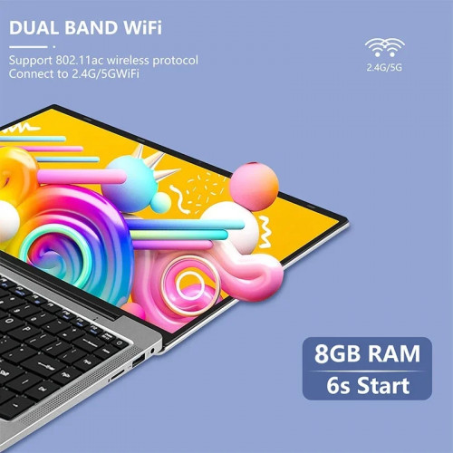 QMDZ N4000 14 Inch 128GB 256GB 512GB 1TB SSD Windows 11 Pro Inte Laptop Intel Portable Laptos Student Notebook Dual core Laptop