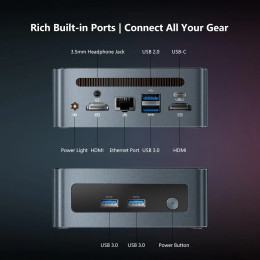Mini PC AMD Ryzen 5 3550H mini pc Computer DDR4 16GB RAM 512GB ROM Low Power Support Windows 11 WIFI6E BT5.3 Desktop Computer