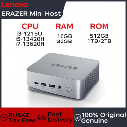 Lenovo Eco Erazer D80 mini PC 0.8L ultra-compact size Intel Core I3/I5/I7 DDR4 Grand Slam interface Wifi 6 and BT5.2 Mini Host 