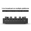 Likheung V8 V8S Audio Mixer USB External Headset Microphone Webcast Personal Live Broadcast Sound Card For Phone Computer