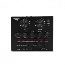 Likheung V8 V8S Audio Mixer USB External Headset Microphone Webcast Personal Live Broadcast Sound Card For Phone Computer