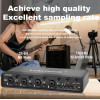 UX44 Audio Interface Sound Card 4-Channel Mixer 32-bit/192KHz for Game Voice,Podcast,Live Recording,Professional Studio Singing