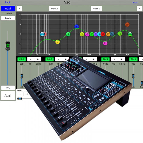 Shenndare V20 Professional Digital Mixer 20 channel  digital Mixing Audio System  for  Dj Professional Audio mixer console Stage