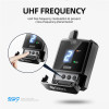Debra ER-MINI Wireless In-Ear Monitor System, Rechargeable Portable Audio Monitors, UHF Free FM for Bands, Small Concerts - 44