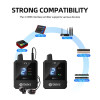 Debra ER-MINI Wireless In-Ear Monitor System, Rechargeable Portable Audio Monitors, UHF Free FM for Bands, Small Concerts - 44
