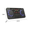 V300 Pro Bluetooth Mini Audio Mixer Sound Card Portable Board DJ 16 Digital Effects Noise Reduction Console USB Record Singing