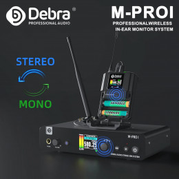 Debra M-PROI Wireless Audio System 560-690MHz Bluetooth 24bit/44.1kHz 7ms Delay 80m Range for Studio/Live Performance 