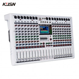 16 Channel Digital Console 99 DSP Professional Sound Mixer Powered Audio Mixing Console Power Soundcraft with Bluetooth USB - 44