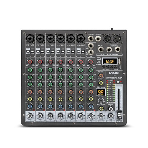 TKL Z-8 Professional 8channel Mixing 99DSP Console Balance Bluetooth USB Interface Party Stage Family