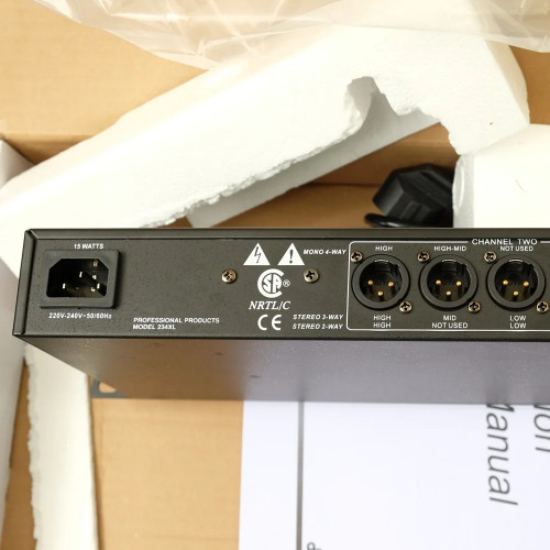 234XL Crossover 2-/3-/4-Way Electronic Crossover Audio Crossover Professional Stage Show Equipment for DBX Digital Low Frequency