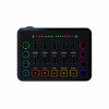 F9 Live Sound Card Voice Changed Colorful Light 48V Phantom Power Professional 5 Channel Sound Card Live Streaming Dj Equipment