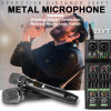 Audio Mixer 4 Channel High Power Amplifie Sound mixing with Microphone Depusheng UF4-M Digital Board Console for Karaoke Stage