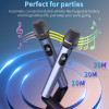 T10-T Karaoke Machine with 2 Wireless Microphones, Portable Bluetooth Speaker for Adults and Children, Large Party PA System