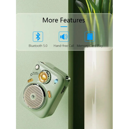 Divoom B-Beetles radio speakers Bluetooth Wireless Mini portable small speakers for girls birthday presents Gift Green pink cute