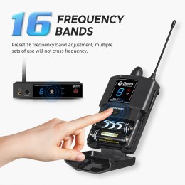 ER-280 professional in-ear wireless monitoring system, single-channel UHF with multiple receivers, suitable for bands and stages 
