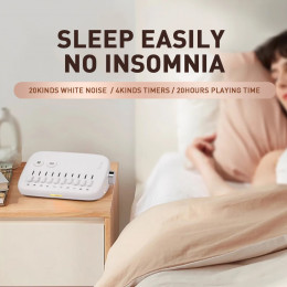 1pc Mini Sleep Sound Machine 10 Soothing Nature Sounds Portable Mini Sleep Sound Machine, Noise Cancelling With Breathing Light