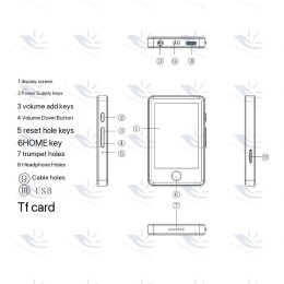 [For Russia XIAOQIAODZ Electronic Book Ereader E Ink Reader Ebook Paperwhite MP3 Player Bluetooth Music Voice Recorder VS Kindle 