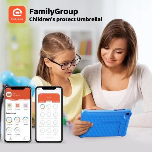 8 Inch Kid Tablet Android11 Learning Tablets Quad Core Processor 2GB+32GB 128GB Expansion 5000mAh Child Eye Protection With Case 