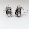 Grenade Charm Earrings,  Ancient Silvet Fashionable Earrings, Bridesmaid Earrings, Gifts for her, Boho Earrings