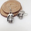 Grenade Charm Earrings,  Ancient Silvet Fashionable Earrings, Bridesmaid Earrings, Gifts for her, Boho Earrings