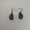 Grenade Charm Earrings,  Ancient Silvet Fashionable Earrings, Bridesmaid Earrings, Gifts for her, Boho Earrings