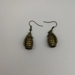 Grenade Charm Earrings,  Ancient Silvet Fashionable Earrings, Bridesmaid Earrings, Gifts for her, Boho Earrings