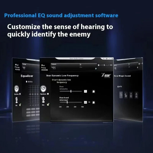 MCHOSE V9 Pro Bluetooth Music Esports Gaming Headphones 3-mode Wireless Noise Reduction Mic Customized Head-mounted Accessories