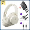Wireless TV Headphones Bluetooth 5.3 USB Adaptor Stereo endurance 12 hours Headset Foldable Helmet Earbuds with Mic for PC Music