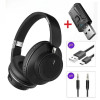 Wireless TV Headphones Bluetooth 5.3 USB Adaptor Stereo endurance 12 hours Headset Foldable Helmet Earbuds with Mic for PC Music