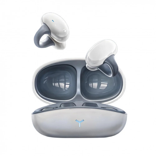 Clip-On Earbuds Open Ear Headphones Wireless Bluetooth Ear Buds -in Microphone, Lightweight Comfort, Stable Fit Earphones for Ru
