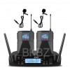G58 600-699MHz Headset Profressional Wireless Microphone System Automatic Scan 2 Channels Bodypack Transmitter Stage Performance