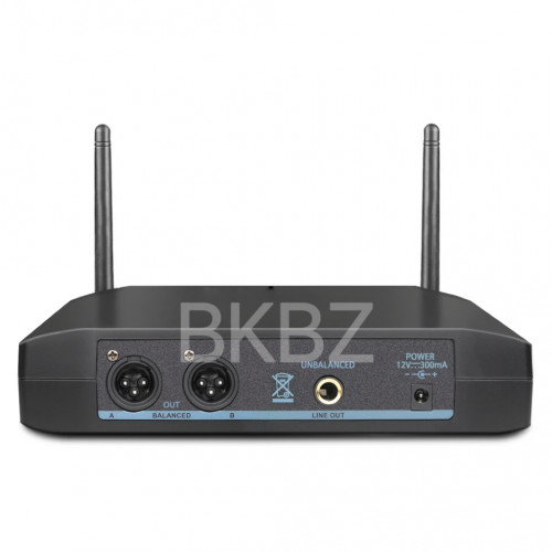 G58 600-699MHz Headset Profressional Wireless Microphone System Automatic Scan 2 Channels Bodypack Transmitter Stage Performance