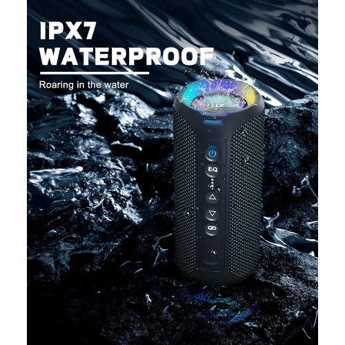 Ortizan X8 Pro Waterproof Bluetooth Speaker Portable Powerful Sound Box Bass Boost Dual Pairing True Wireless Speaker TF/AUX in