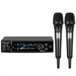 SOMLIMI EM-300 UHF True Diversity Wireless Microphone System for Karaoke Stage Performances Mic Wireless Professionnel 