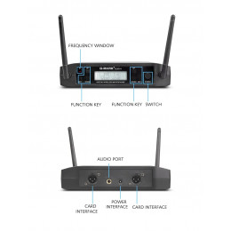 Microphone Wireless G-MARK GLXD4 Professional UHF System Handheld Mic For Stage Speech Wedding Show Band Home Party Church