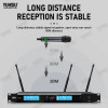 YUHSIU Professional UHF Wireless Frequency Modulation Mic System 900MHz Handheld Headset Lavalier Suitable for Stage Microphone