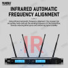 YUHSIU Professional UHF Wireless Frequency Modulation Mic System 900MHz Handheld Headset Lavalier Suitable for Stage Microphone