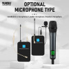 YUHSIU Professional UHF Wireless Frequency Modulation Mic System 900MHz Handheld Headset Lavalier Suitable for Stage Microphone