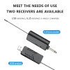 Wireless USB one-to-two gooseneck conference microphones 6RAMS 902585 for broadcasting, gaming, online classes and professional