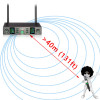 Freeboss Dual Way Wireless Microphone Dynamic UHF 2 Handheld Transmitter Cardioid Double Mic Church Karaoke Home Stage ​K-92A
