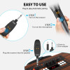 Aveek Wireless Microphone for Speaker and Karaoke Machine, 2.4GHz Rechargeable Karaoke Microphone(Work 10hs),for Parties,2 Packs
