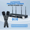 Debra DU8008 Wireless Handheld Microphone System, UHF 8-channel, Lavalier, Headset, Conference Microphone for Hosting, Karaoke