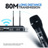 Debra DU8008 Wireless Handheld Microphone System, UHF 8-channel, Lavalier, Headset, Conference Microphone for Hosting, Karaoke