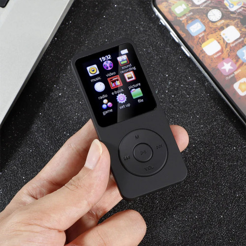 MP3 MP4 Player Bluetooth-Compatible5.0 Music Stereo Player 1.8in Color Screen with E-book/FM Radio/Recording
