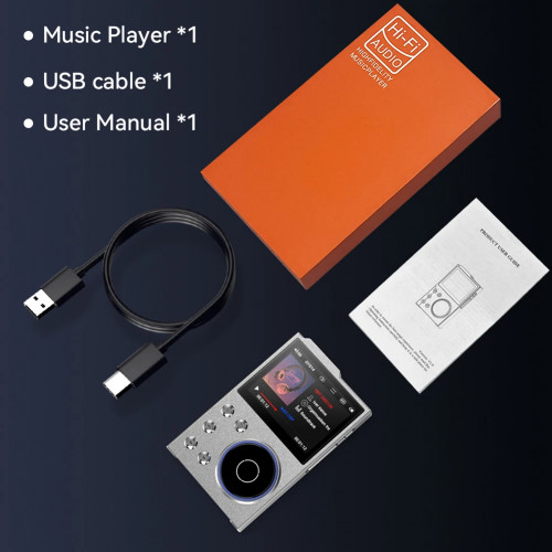 HiFi MP3 Player Lossless DSD High Definition Digital Audio Music Player Bluetooth 5.3 Portable Audio Player Support Up To 256GB