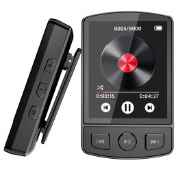 MP3 Player Portable Sport Clip Walkman HiFi Sound Bluetooth-Compatible 5.2 Mini Music Player 1.8inch Screen for Sport Running 